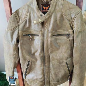 Men's Leather Bike Jacket - New with tags